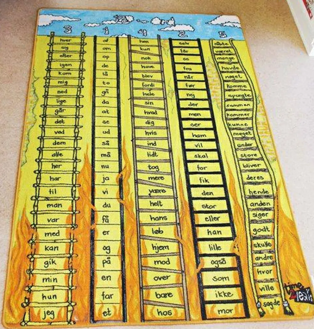 Discount Time2Learn 120 ords-tæppe, dansk