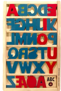 Sale ABC træbogstaver med motiv