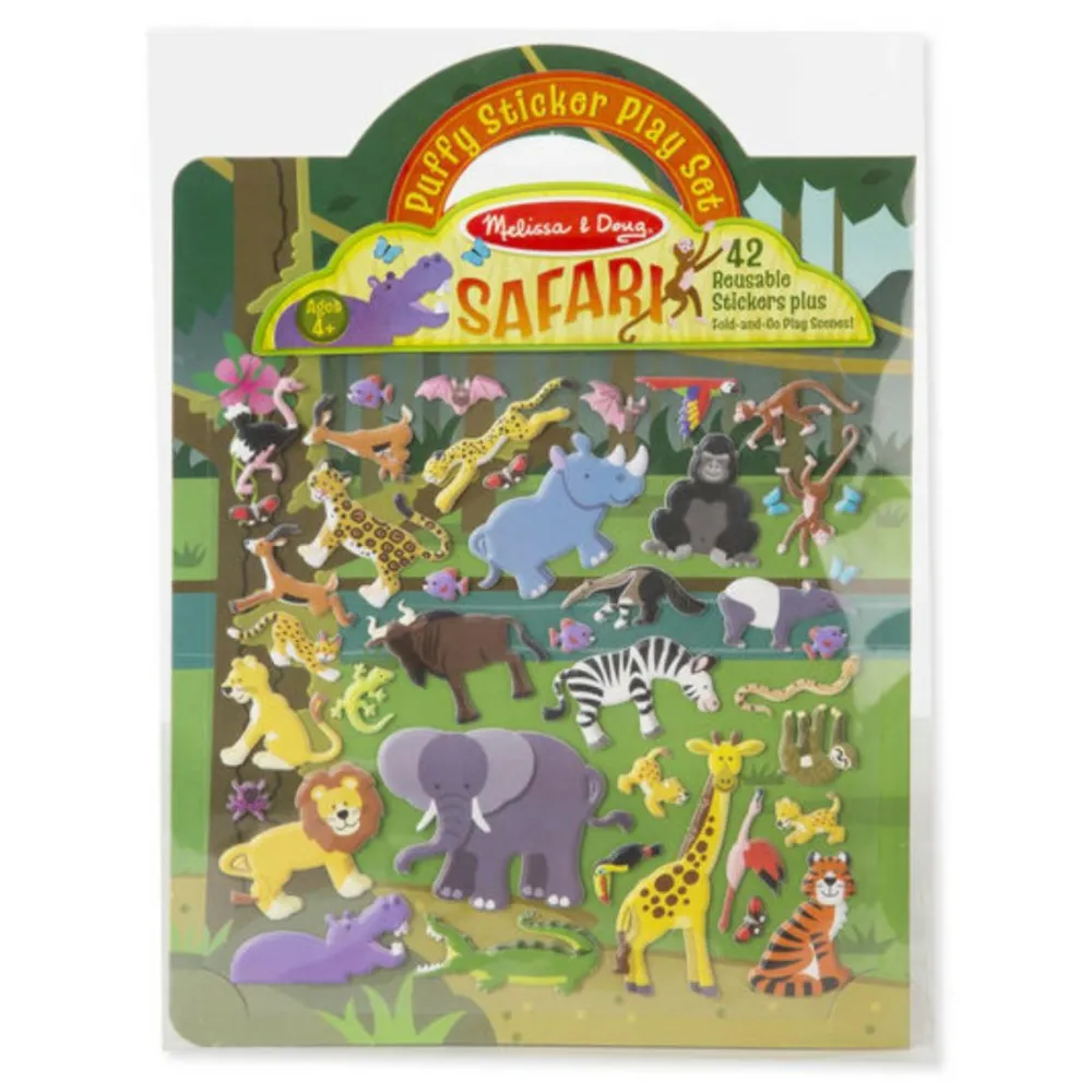 Hot Melissa & Doug Aktivitetsbog med klistermærker - Safari