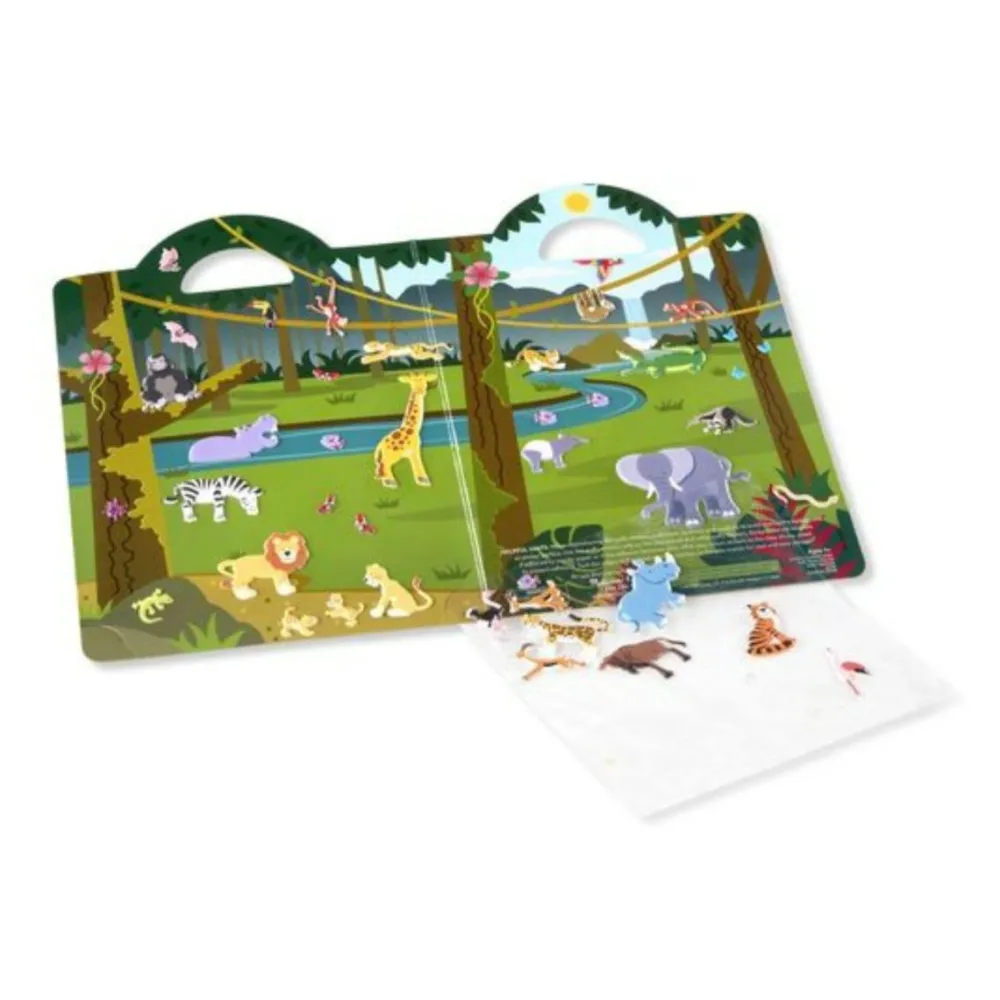 Hot Melissa & Doug Aktivitetsbog med klistermærker - Safari
