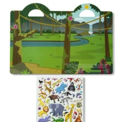 Hot Melissa & Doug Aktivitetsbog med klistermærker - Safari