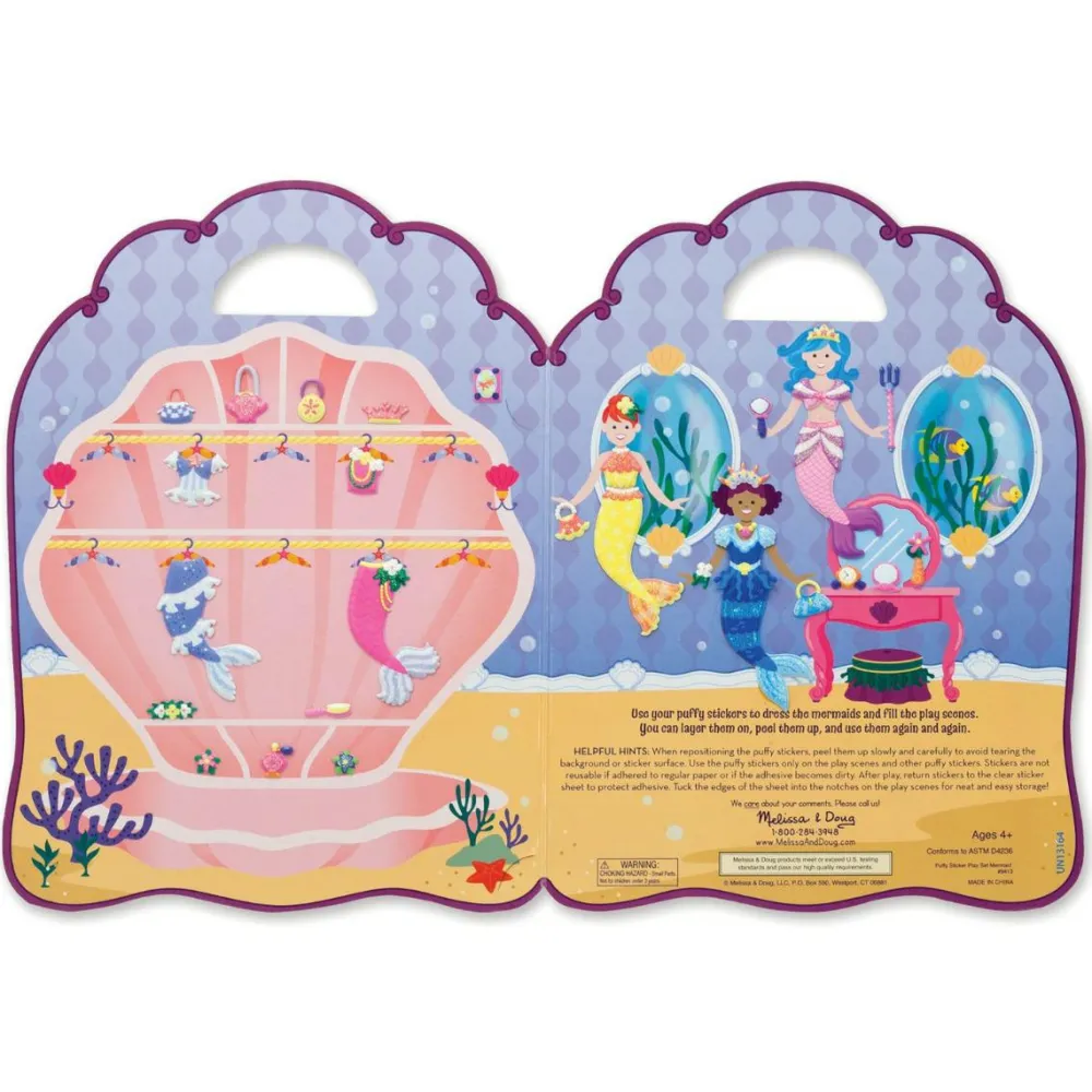 Melissa & Doug Aktivitetsbog med klistermærker - Havfruer