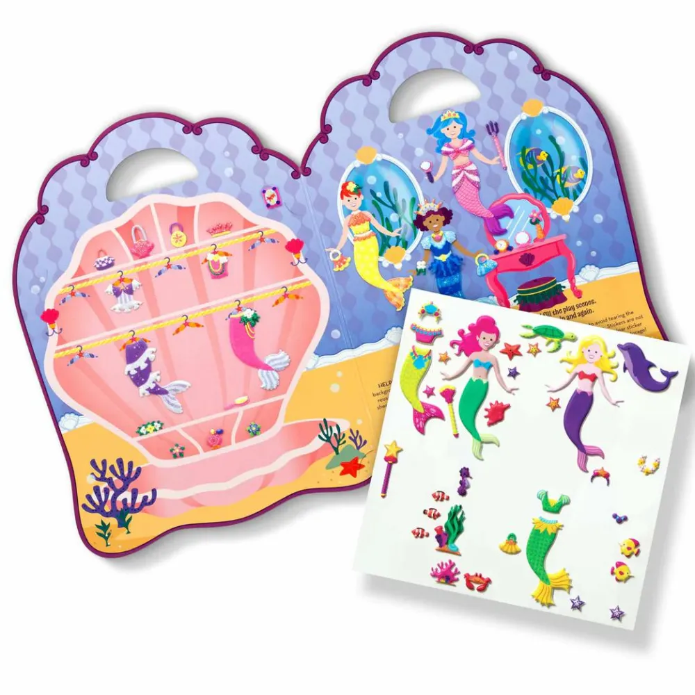 Melissa & Doug Aktivitetsbog med klistermærker - Havfruer