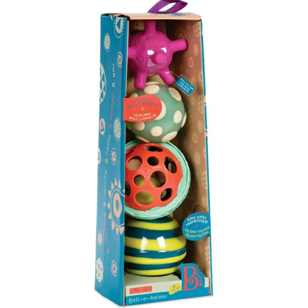 Hot B. Toys Aktivitetsbolde - Ball-a-Balloos, 4 stk