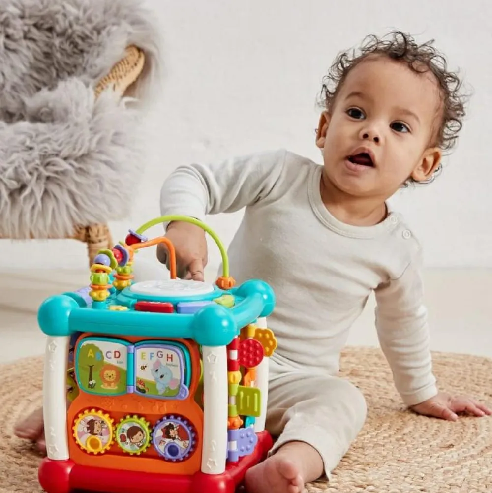 Hot Scandinavian Baby Products Aktivitetskube med musik og bluetooth-funktion