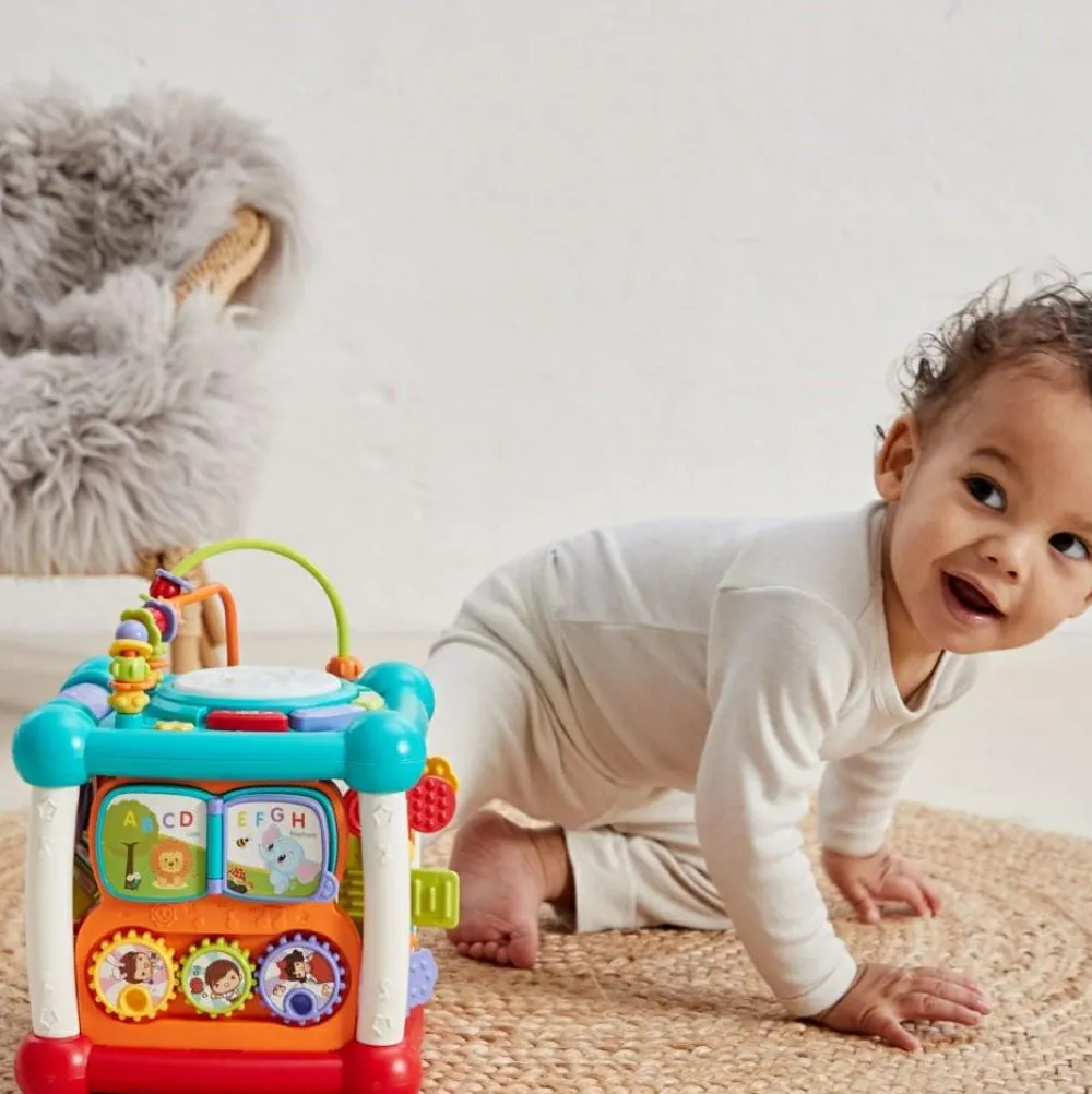 Hot Scandinavian Baby Products Aktivitetskube med musik og bluetooth-funktion