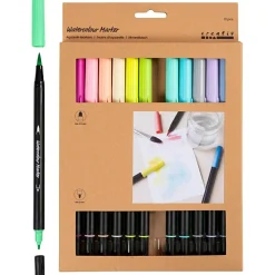 Best Creativ Company Akvareltusser - Pastel, 12 stk