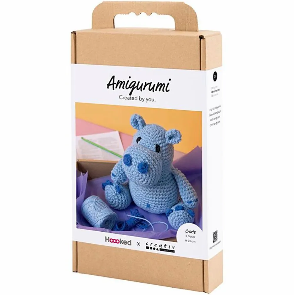 Best Creativ Company Amigurumi hæklekit - Flodhesten Frode