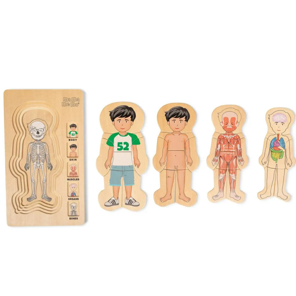 New mamamemo Anatomi puslespil - Dreng