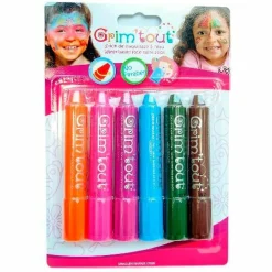 Grim'Tout Ansigtsfarve - 6 farvestifter - Adventure