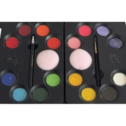 Discount Ansigtsfarve - Palette m. 16 farver og idéer