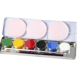 Discount Ansigtsfarve - Palette m. 6 farver, Basis