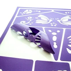 Online Grim'Tout Ansigtsfarve - Skabelon m. kat og sommerfugl