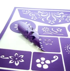 Discount Grim'Tout Ansigtsfarve - Skabelon til blomster