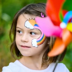 Best Ansigtsmaling m. 6 farver - Rainbow