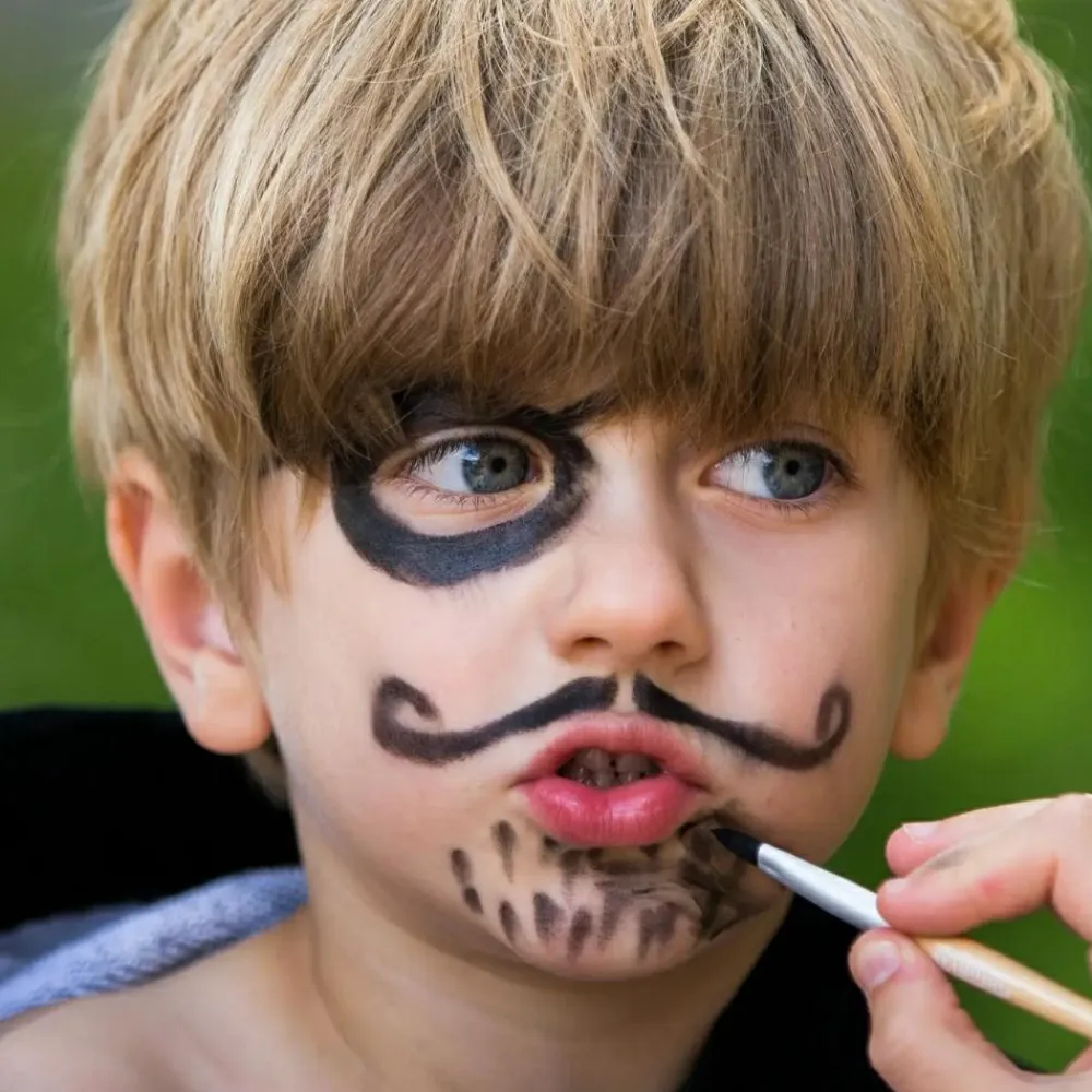 Best Ansigtsmaling m. 3 farver - Pirat & mariehøne