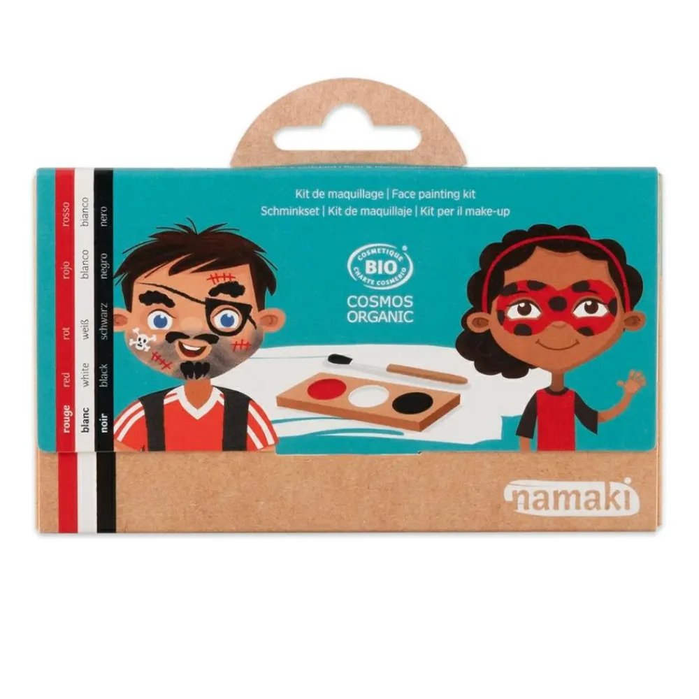 Best Ansigtsmaling m. 3 farver - Pirat & mariehøne