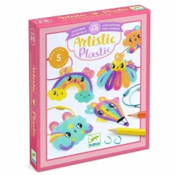 Clearance Djeco Artistic Plastic - Krympeplast nøgleringe, Kawaii