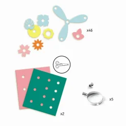 Online Djeco Artistic Plastic - Lav fingerringe af krympeplast