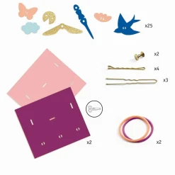 Clearance Djeco Artistic Plastic - Lav hårpynt af krympeplast