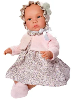 Así dukke 46 cm. Leonora - Med kjole og cardigan
