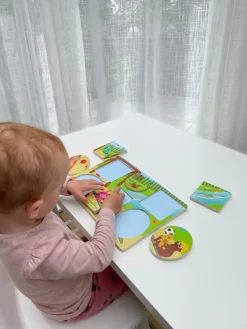 New Babblarna 2-i-1 puslespil - Legeplads