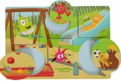 New Babblarna 2-i-1 puslespil - Legeplads