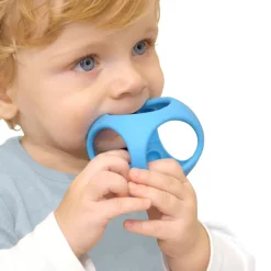 Clearance Moluk Babybold i silikone - Lyseblå, 1 stk.