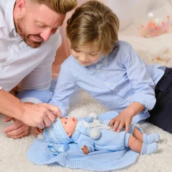 Sale Babydukke - Lyseblåt tøj, 38 cm