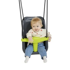 Clearance DICE Babygynge - Antracit/lime (sort reb)