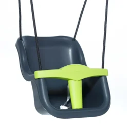 Clearance DICE Babygynge - Antracit/lime (sort reb)