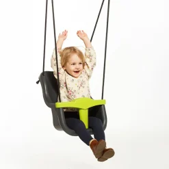 Clearance DICE Babygynge - Antracit/lime (sort reb)