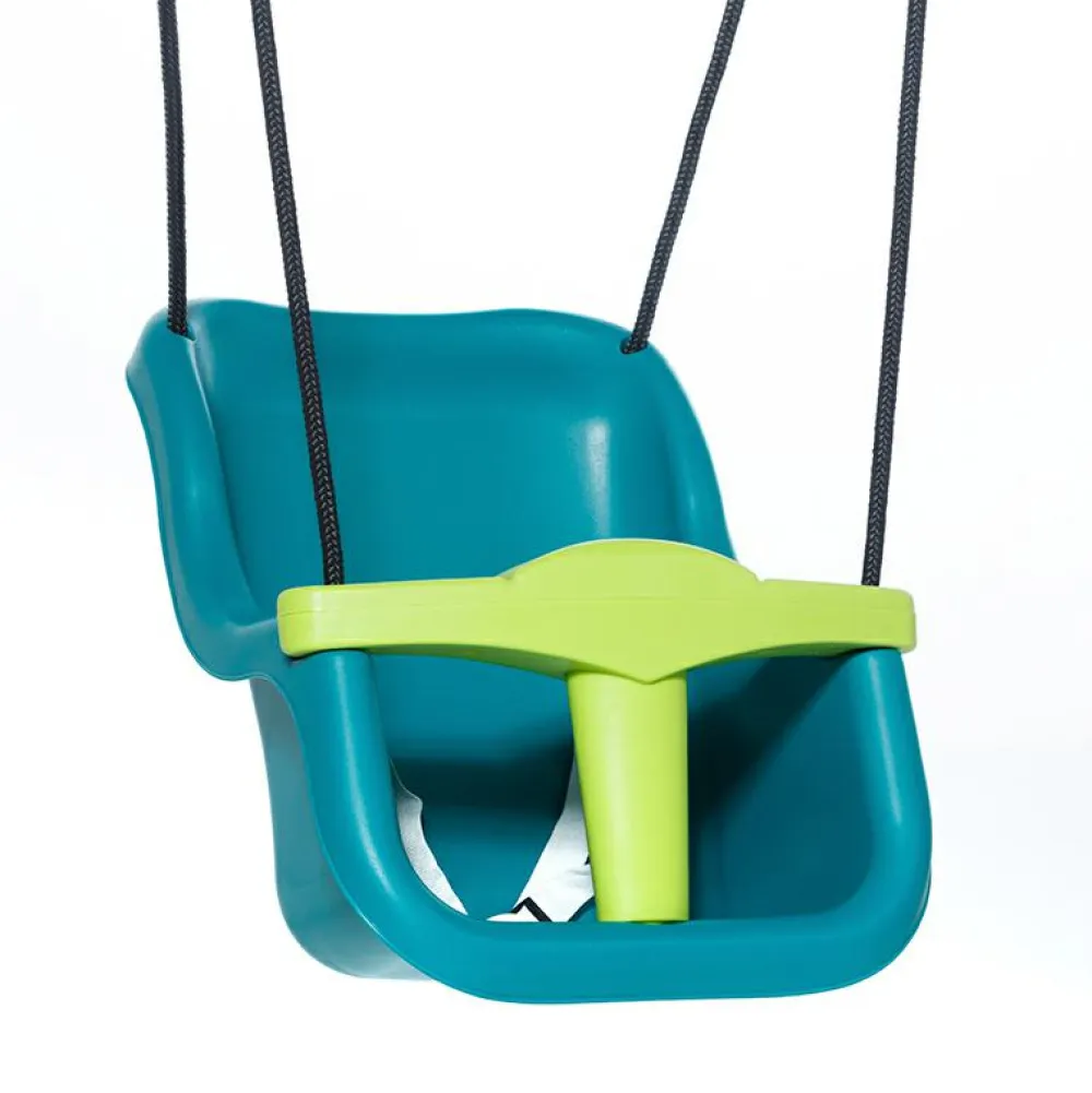 Sale DICE Babygynge - Turkis/lime (sort reb)