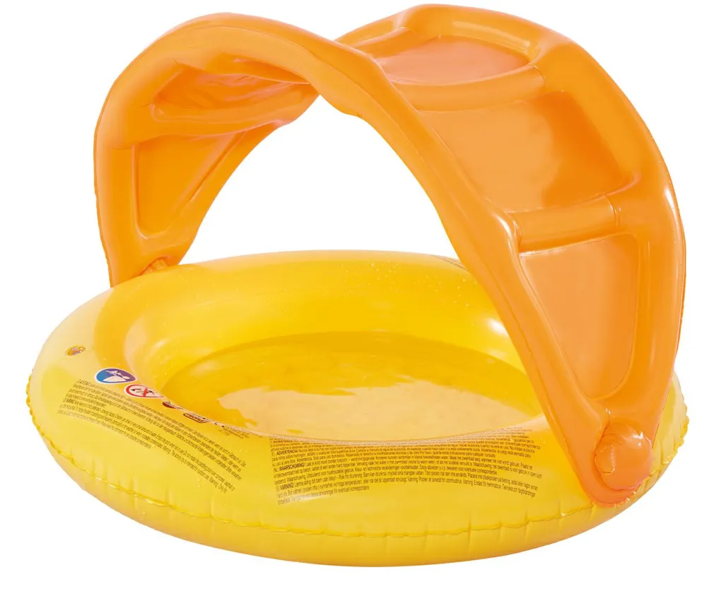 Badebassin m. solskærm, Ø85 cm