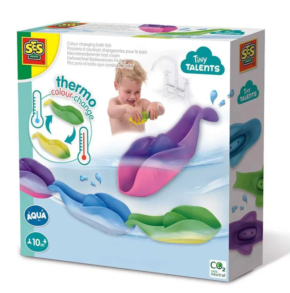 Outlet SES Creative Badeleg - Farveskiftende fisk, 3 stk