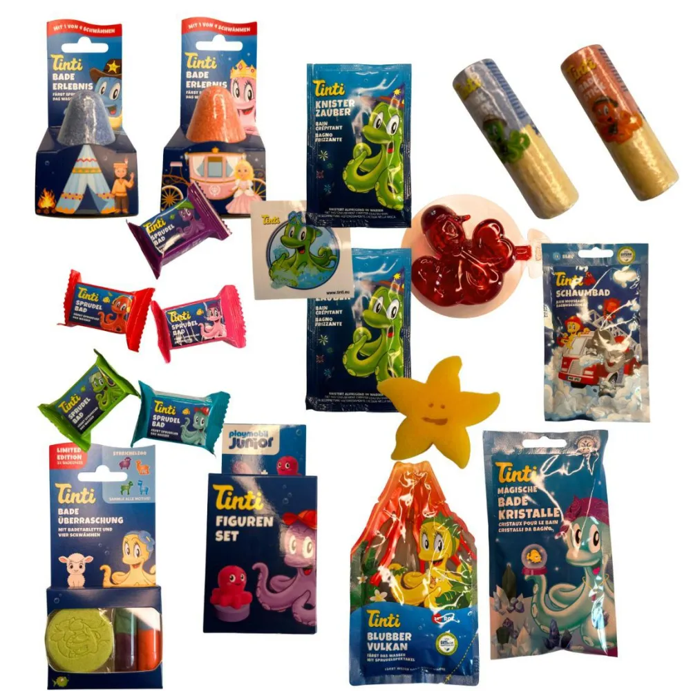 Sale Tinti Badesjov - Skattekiste med 19 overraskelser