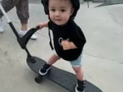 New Ookkie Begynder-skateboard - Sort