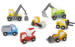 Clearance Melissa & Doug Biler i træ - På byggepladsen