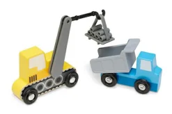 Clearance Melissa & Doug Biler i træ - På byggepladsen