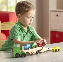 Online Melissa & Doug Biltransporter med 4 biler