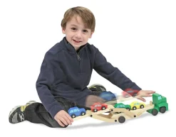 Online Melissa & Doug Biltransporter med 4 biler
