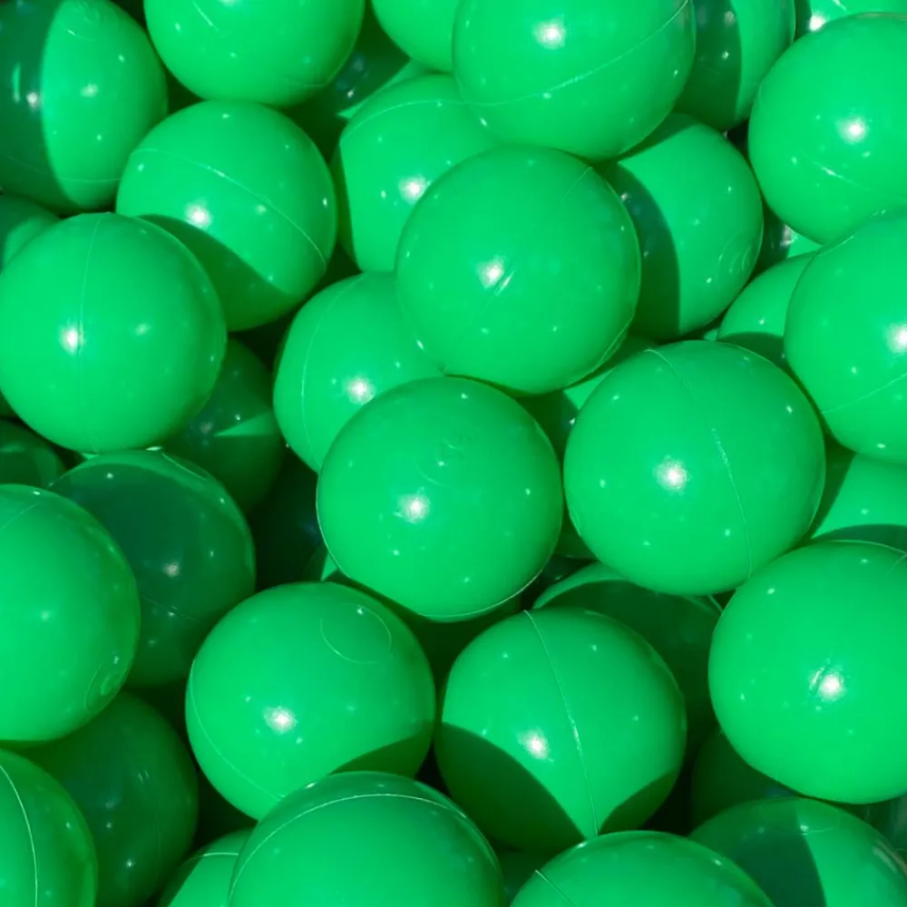KiDKii Boldbassin bolde Ø7 cm - Klar grøn, 100 stk