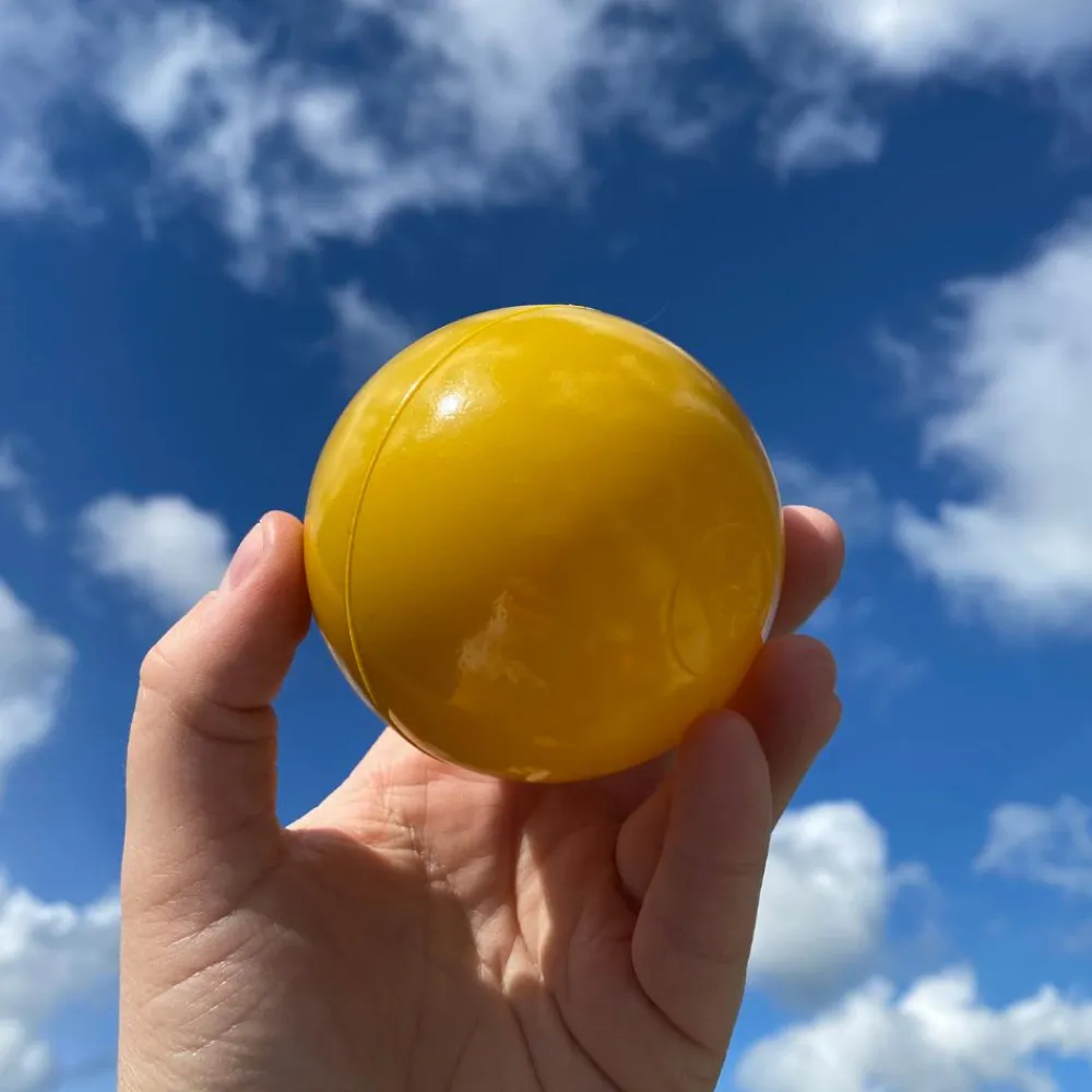 New KiDKii Boldbassin bolde Ø7 cm - Sennepsgul, 100 stk