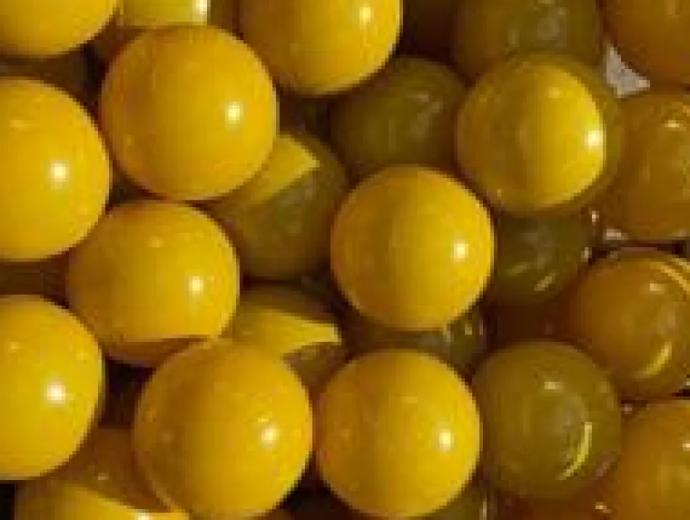 New KiDKii Boldbassin bolde Ø7 cm - Sennepsgul, 100 stk