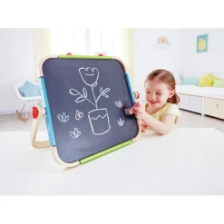 Outlet Hape Bordstaffeli m. kridttavle & whiteboard