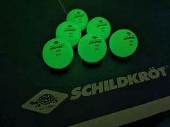 Clearance Bordtennisbolde Poly 40+, Glow 6 stk. - Ø4 cm
