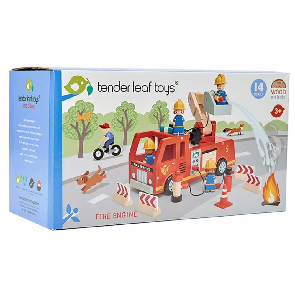 New Tender Leaf Brandbil af træ, 14 dele