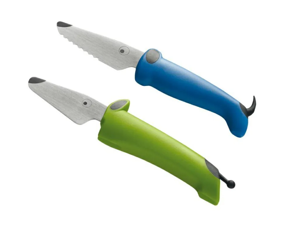 Sale Kinderkitchen Børneknivsæt - Grøn/Blå