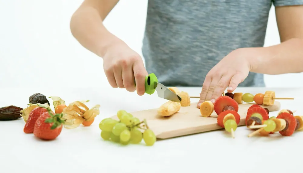 Sale Kinderkitchen Børneknivsæt - Grøn/Blå