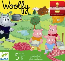 Online Djeco Børnespil - Woolfy og de 3 små grise